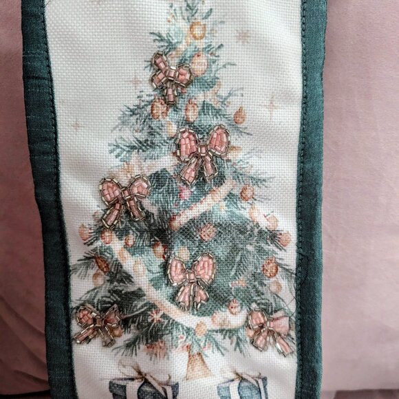 NWT  Beaded Canvas Bottle Bag - Picture 3 of 4